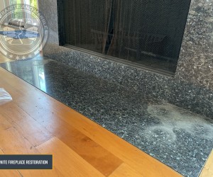 Granite fireplace deep clean