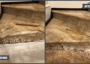 Granite steps repair