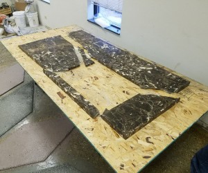 Marble countertop restoration