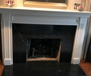 Marble fireplace restoration