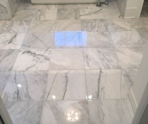 Marble floor polishing and sealing