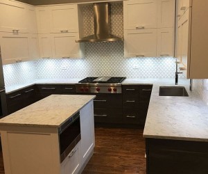 Marble kitchen counter top honing and polishing