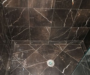 Marble shower polishing and sealing