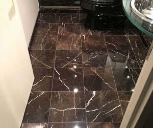Marble shower polishing and sealing