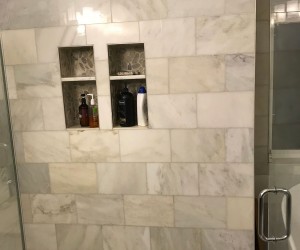 Polishing shower walls