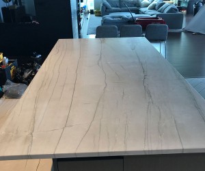After - Remove etch  marks and stain from marble