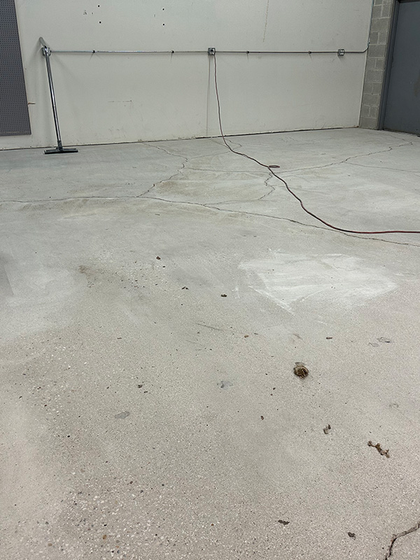 Concrete floors restoration and polishing