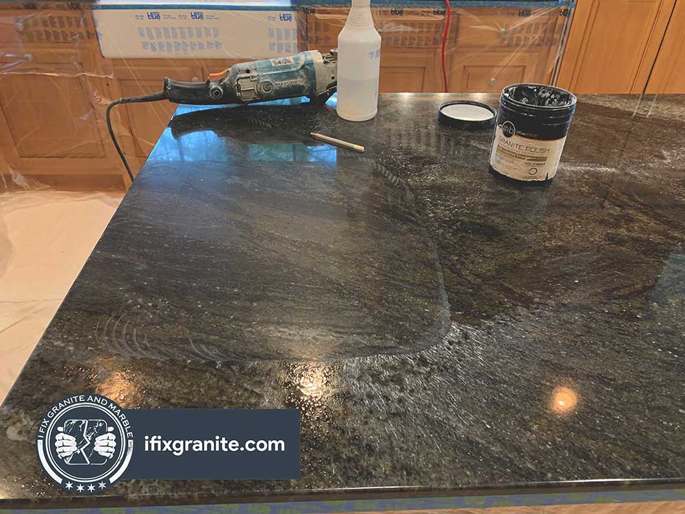 Granite Kitchen Restoration Deep Clean Buff And Seal