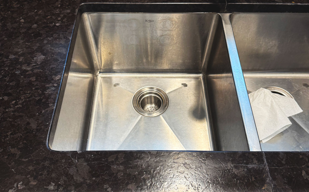 Broken granite countertop repair in Glenview