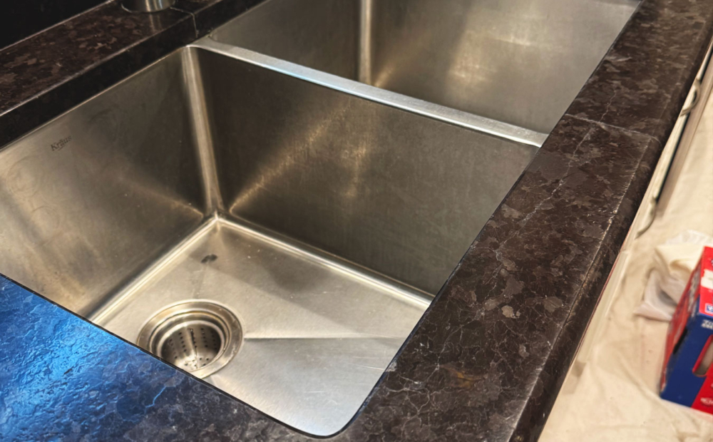 Broken granite countertop repair in Glenview