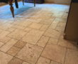 Rough Finish Travertine Floor Restoration