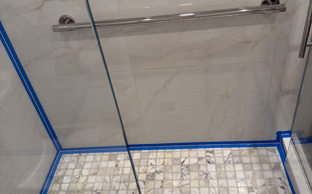 Shower caulking
