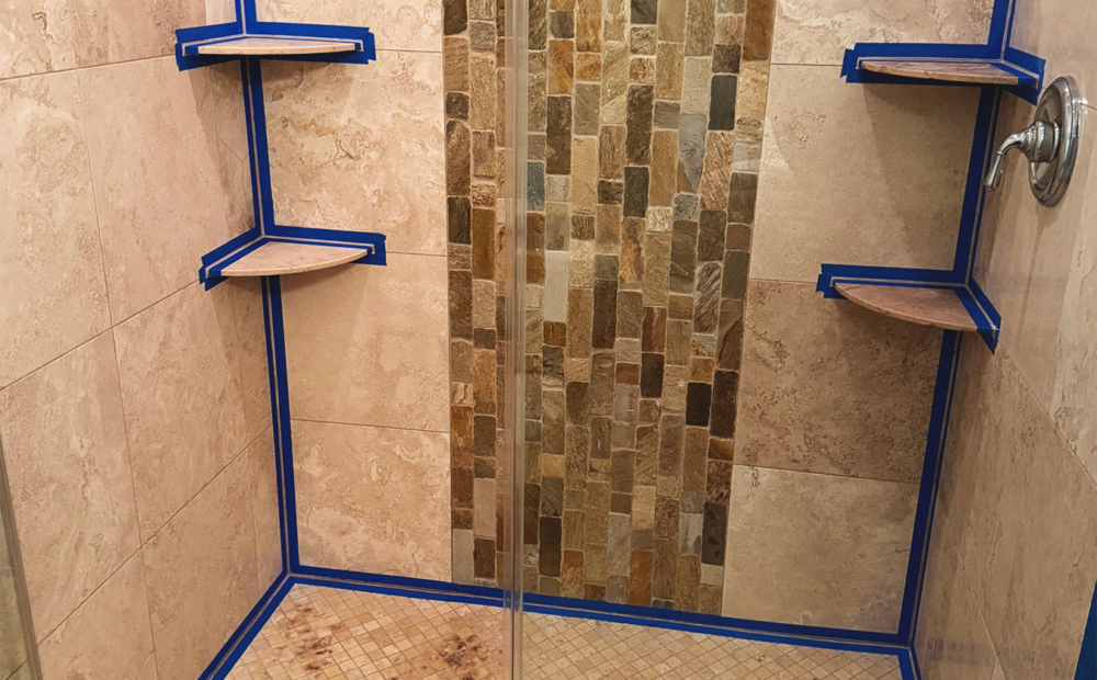 Shower cleaning and restoring